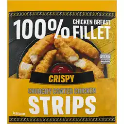 Iceland Iceland crispy chicken breast fillet strips 500g offer