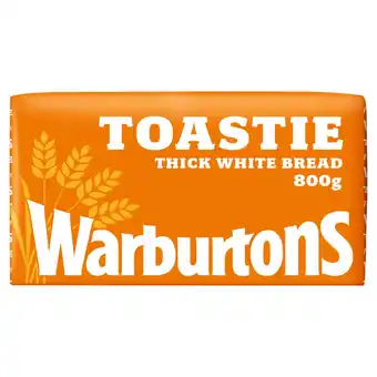 Iceland Warburtons toastie soft thick white 800g offer