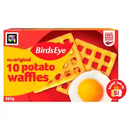Iceland Birds eye 10 the original potato waffles 567g offer
