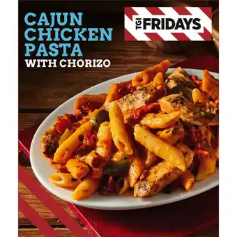 Iceland Tgi fridays cajun chicken pasta with chorizo 400g offer