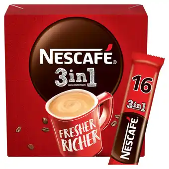 Iceland Nescafe 3in1 instant coffee 16 x 17g sachets offer
