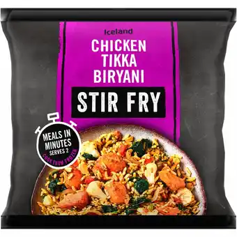 Iceland Iceland meal in a bag chicken tikka biryani stir fry 750g offer
