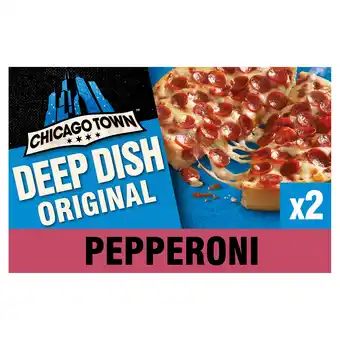 Iceland Chicago town fully loaded deep dish pepperoni pizzas 2 x 155g (310g) offer