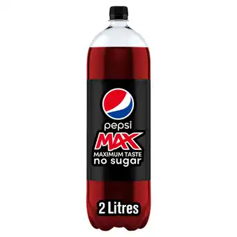 Iceland Pepsi max no sugar cola bottle 2l offer