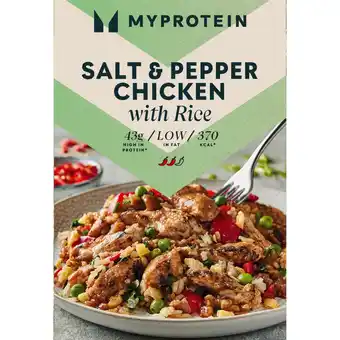 Iceland Myprotein salt & pepper chicken with rice 350g offer