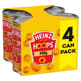 Iceland Heinz hoops 4 x 400g offer