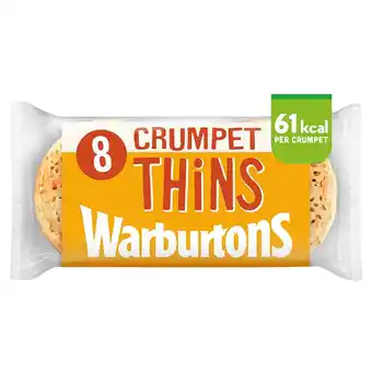Iceland Warburtons 8 crumpet thins offer