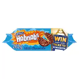 Iceland Mcvitie's hobnobs milk chocolate biscuits 262g offer