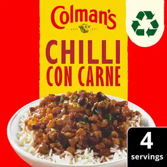 Iceland Colman's recipe mix chilli con carne 50 g offer