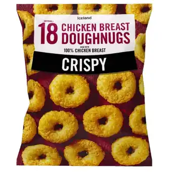 Iceland Iceland 18 (approx.) crispy chicken breast doughnugs 720g offer