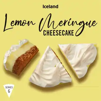 Iceland Iceland lemon meringue cheesecake 420g offer