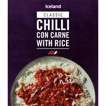 Iceland Iceland classic chilli con carne with rice 400g offer