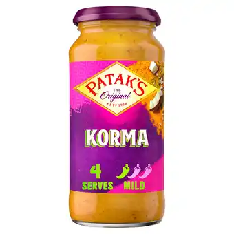 Iceland Patak's the original korma cooking sauce 450g offer