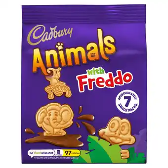 Iceland Cadbury animals mini biscuits 7 pack 139.3g offer