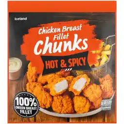 Iceland Iceland hot and spicy chicken breast fillet chunks 500g offer