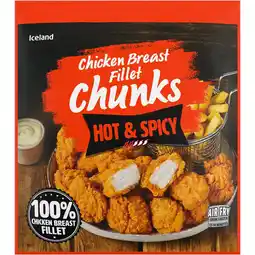 Iceland Iceland hot and spicy chicken breast fillet chunks 500g offer