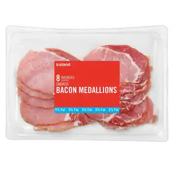 Iceland Iceland 8 smoked bacon medallions 200g offer