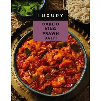 Iceland Iceland luxury garlic king prawn balti 400g offer
