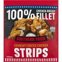 Iceland Iceland southern fried chicken breast fillet strips 500g offer