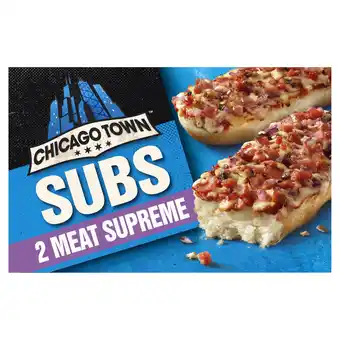Iceland Chicago town meat supreme pizza subs 2 x 125g (250g) offer