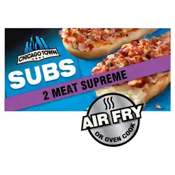 Iceland Chicago town meat supreme pizza subs 2 x 125g (250g) offer