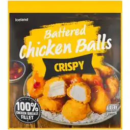 Iceland Iceland crispy battered chicken balls 490g offer