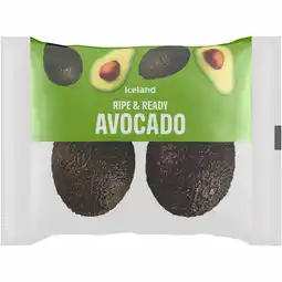 Iceland Iceland 2 ripe & ready avocados offer