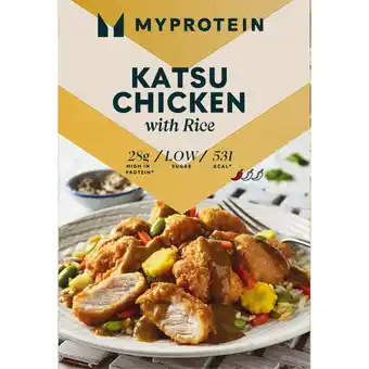 Iceland Myprotein katsu chicken with rice 350g offer