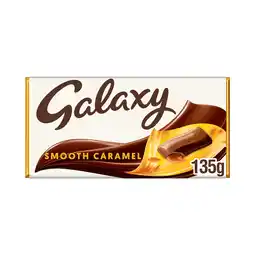 Iceland Galaxy smooth caramel & milk chocolate block bar vegetarian 135g offer