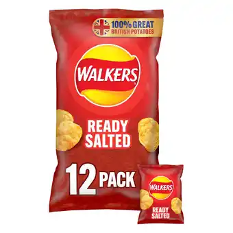 Iceland Walkers ready salted multipack crisps 12x25g offer