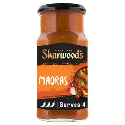 Iceland Sharwood's madras hot curry sauce 420g offer