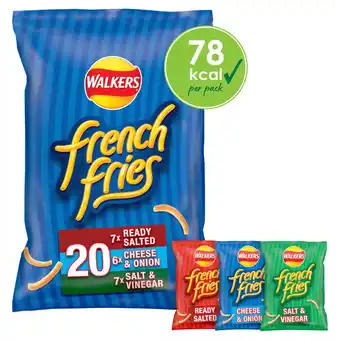 Iceland Walkers french fries variety multipack snacks crisps 20 x 18g offer