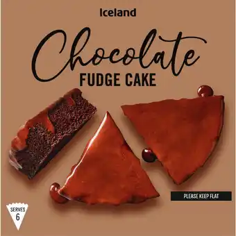 Iceland Iceland chocolate fudge cake 450g offer