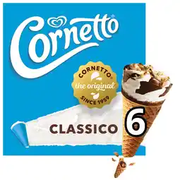 Iceland Cornetto ice cream cone classico 6 x 90 ml offer