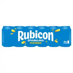 Iceland Rubicon sparkling mango juice soft drink 24 x 330ml offer