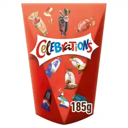 Iceland Celebrations milk chocolate selection box of mini chocolate & biscuit bars 185g offer