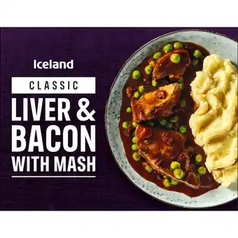 Iceland Iceland classic liver & bacon with mash 400g offer