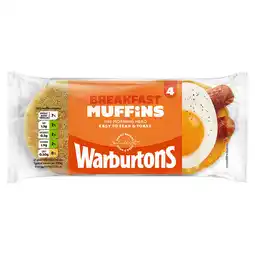 Iceland Warburtons 4 delicious breakfast muffins offer