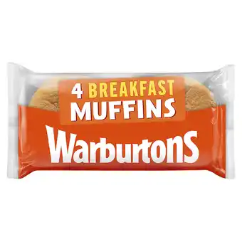 Iceland Warburtons 4 delicious breakfast muffins offer