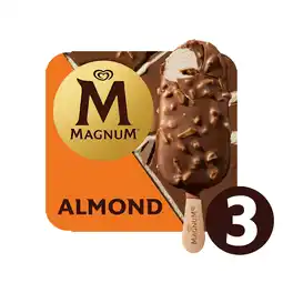 Iceland Magnum ice cream sticks almond 3 x 100 ml offer