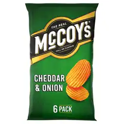 Iceland Mccoy's cheddar & onion multipack crisps 6 pack offer