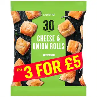 Iceland Iceland 30 (approx.) cheese and onion rolls 540g offer