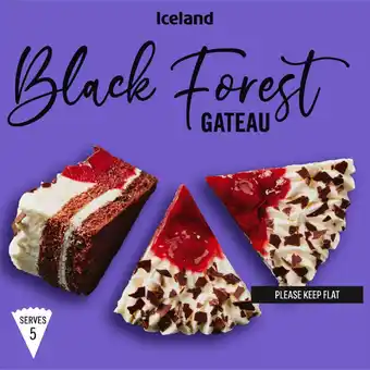 Iceland Iceland black forest gateau 375g offer