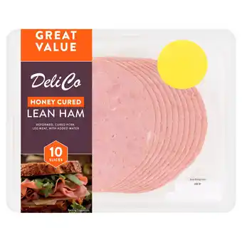 Iceland Deli co honey cured lean ham 12 slices 230g offer