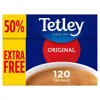 Iceland Tetley original 120 tea bags 375g offer