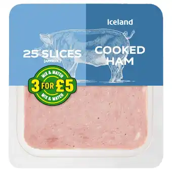 Iceland Iceland 28 slices (approx.) cooked ham 280g offer
