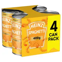 Iceland Heinz spaghetti 4 x 400g offer