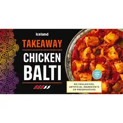 Iceland Iceland chicken balti 375g offer