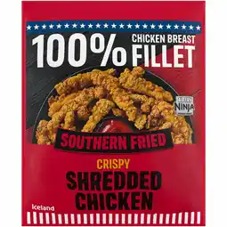 Iceland Iceland southern fried crispy shredded chicken 450g offer