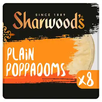 Iceland Sharwood's 8 plain poppadoms offer